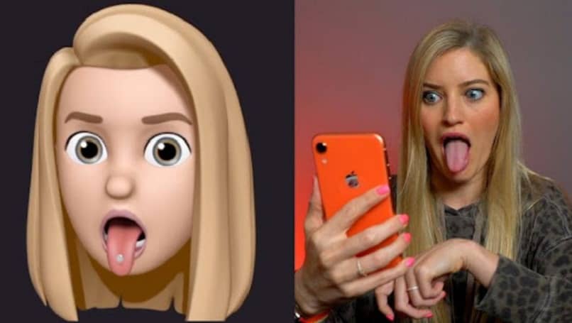 donna che fa il suo memoji