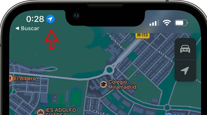 mostra la posizione su iPhone