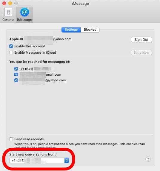 scegli inizia nuove conversazioni dall
